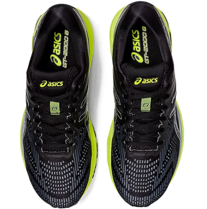 Asics Men's GT-2000 8 Black/Grey UK 8.5-4